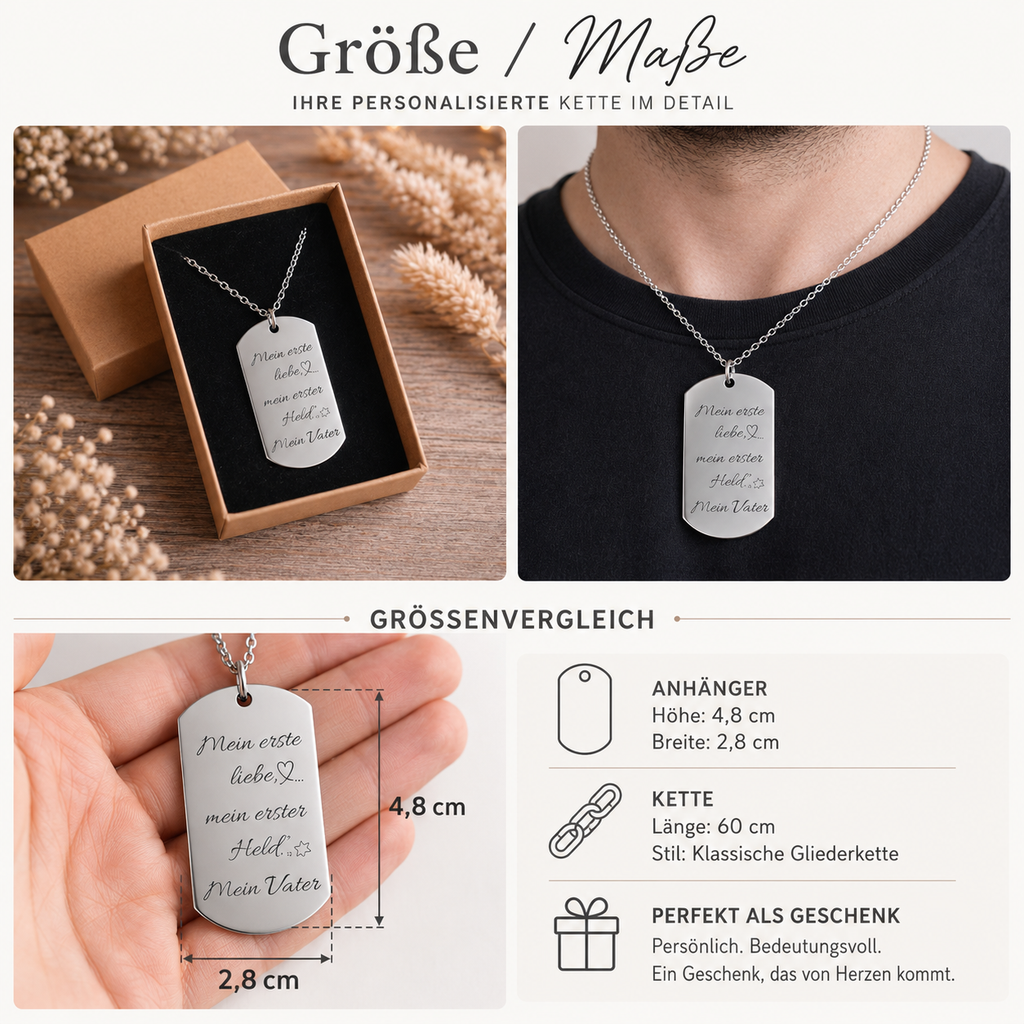 Collier personnalisé avec prénom - Modèle Ben