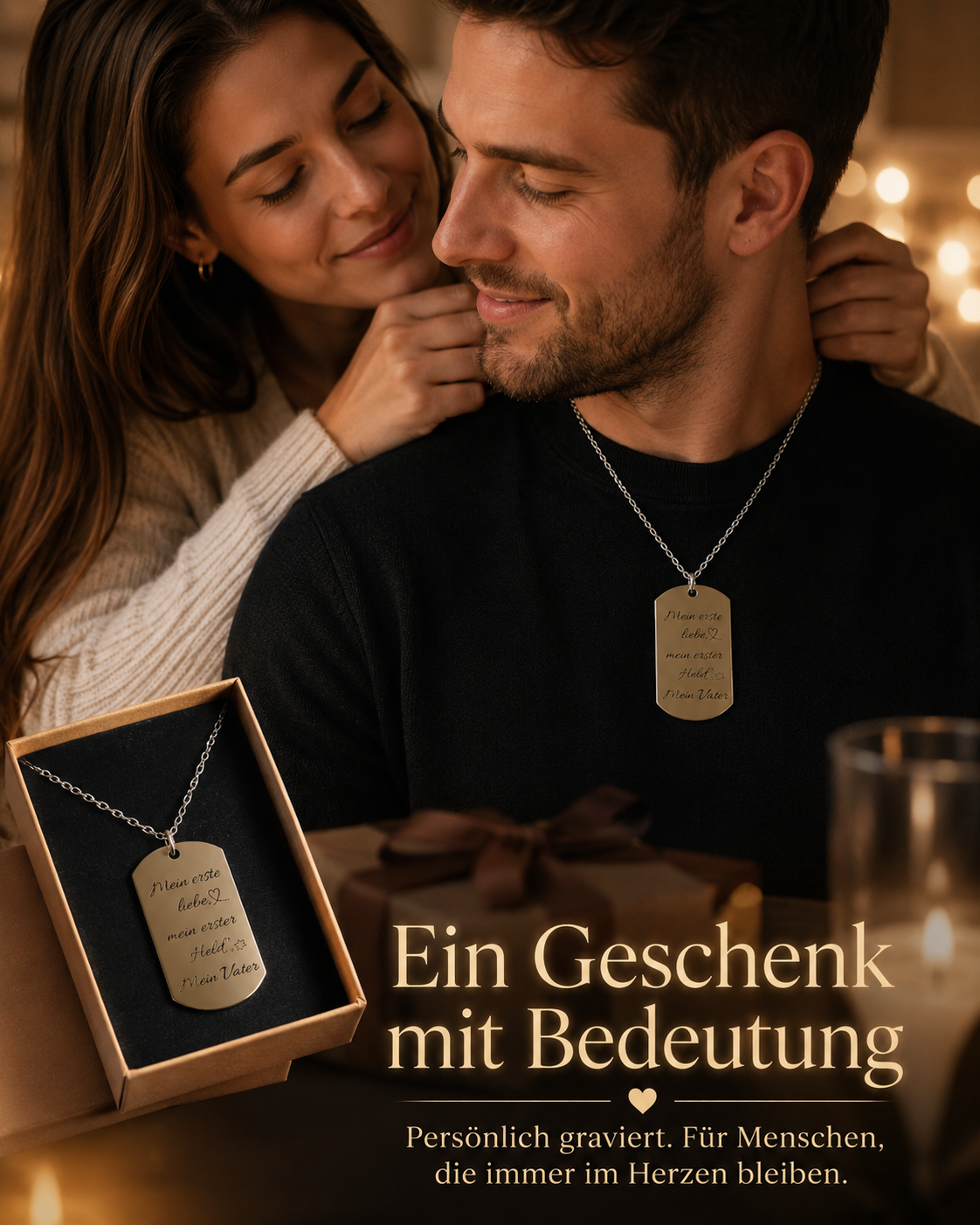 Collier personnalisé avec prénom - Modèle Ben