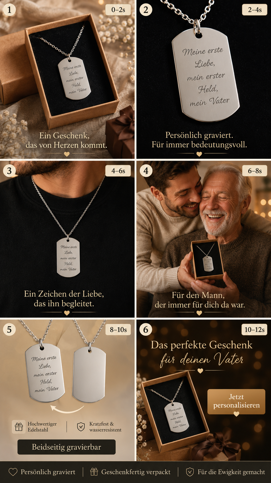 Collier personnalisé avec prénom - Modèle Ben