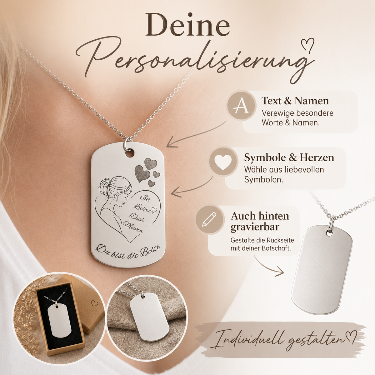 Collier prénom personnalisé - Modèle Chloé