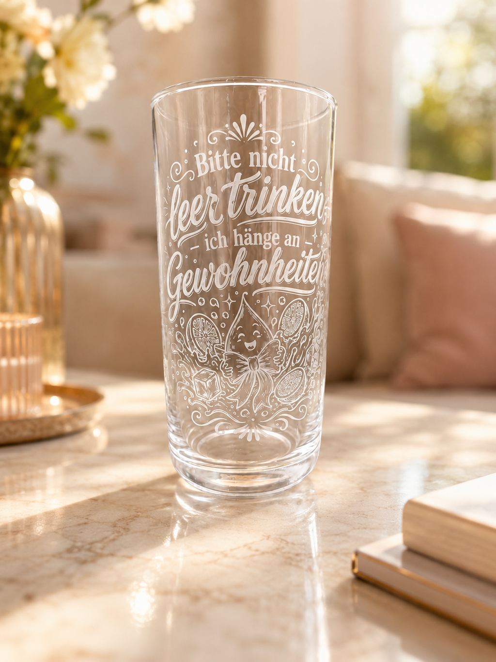 Gewohnheiten_Glas_leer - Stephanie Piette Laser Art