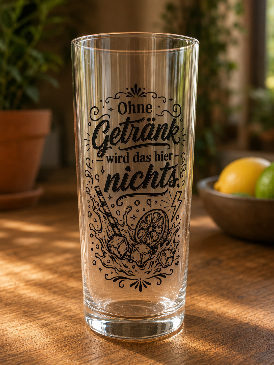 Ohnegetraenkglasleer - Stephanie Piette Laser Art