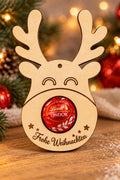 Rentier-Pralinenhalter aus Holz mit Namen