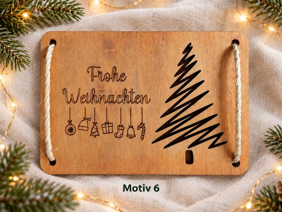 Geldgeschenk Weihnachten – Wunscherfüller aus Holz